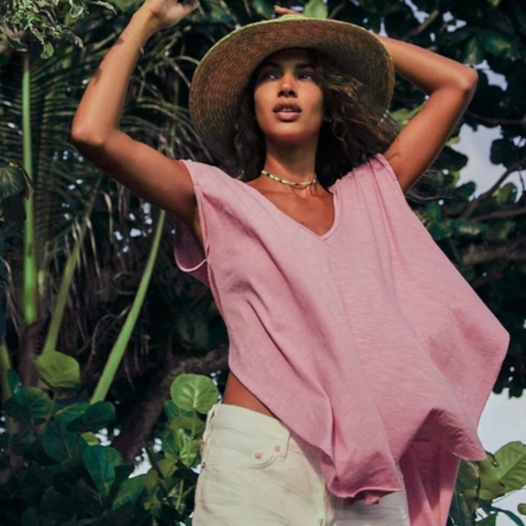 Free People NEW Loving Good Vibrations Denim Jean Cutoff Shorts in White - Picture 2 of 11